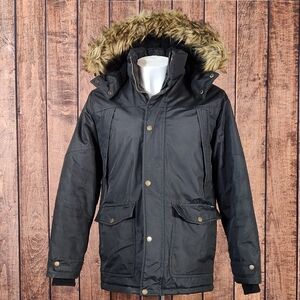 Ben Sherman Mens Fur Lined Down Filled Jacket Excellent Condition